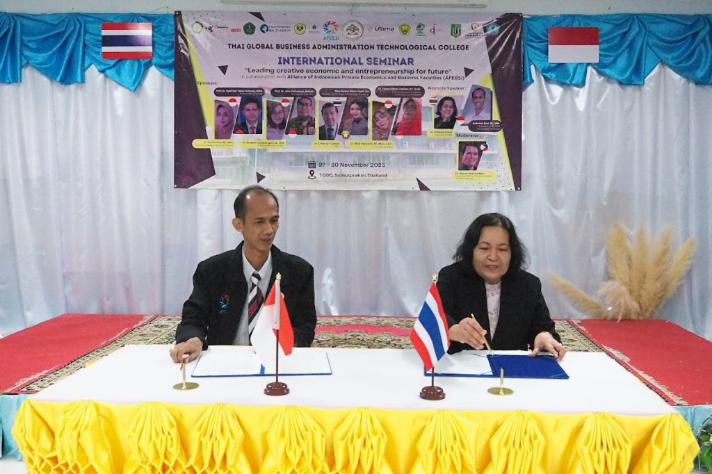 AFEBSI Melakukan MoU dan MoA dengan Thai Global Business Administration and Technological College (TGBC) di Thailand AFEBSI Melakukan MoU dan MoA dengan Thai Global Business Administration and Technological College (TGBC) di Thailand